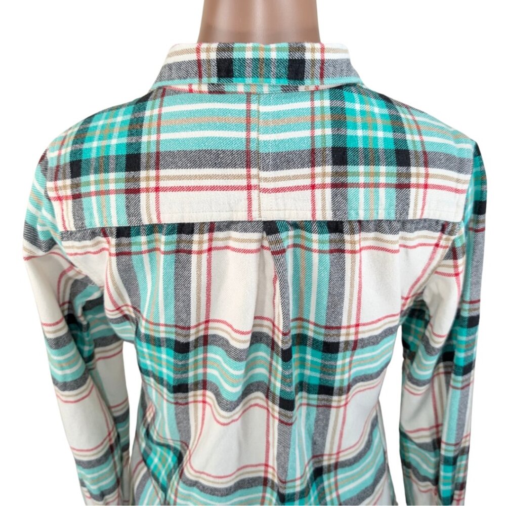SOLD Woolrich XS Pemberton Plaid Long Sleeve Button Front Flannel Shirt - Picture 6 of 9